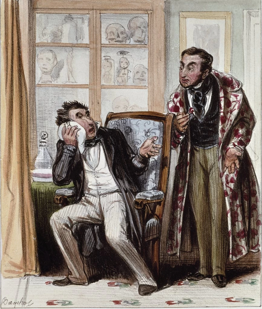 Vignetta del dentista - Musee de la Ville de Paris, Musee Carnavalet, Paris